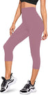 High Waisted Womens Black Workout Leggings - Running Tummy Control Yoga Pants